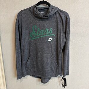 Levelwear | S | NWT DALLAS STARS men’s light weight performance Gray Hoodie